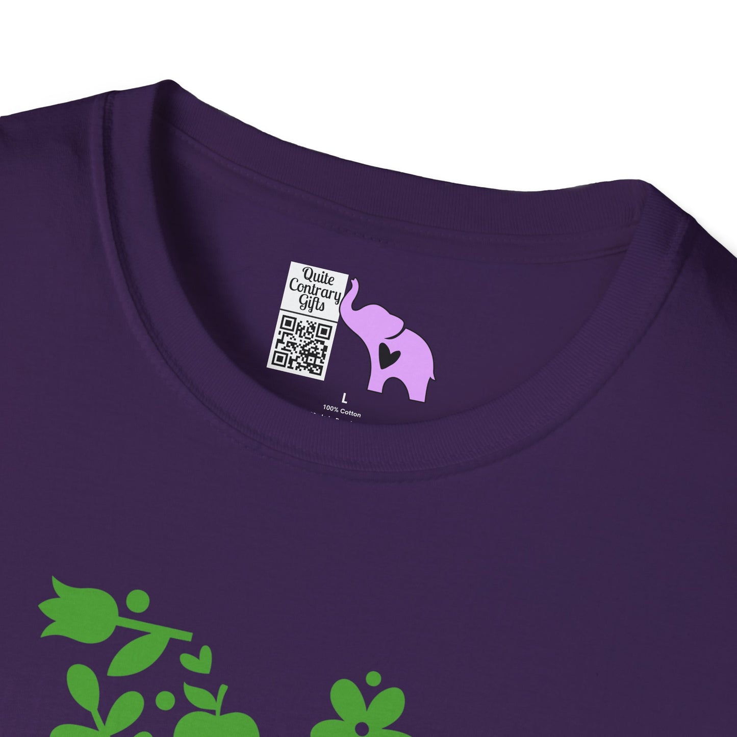Teacher Apple Heart Adult T-shirt