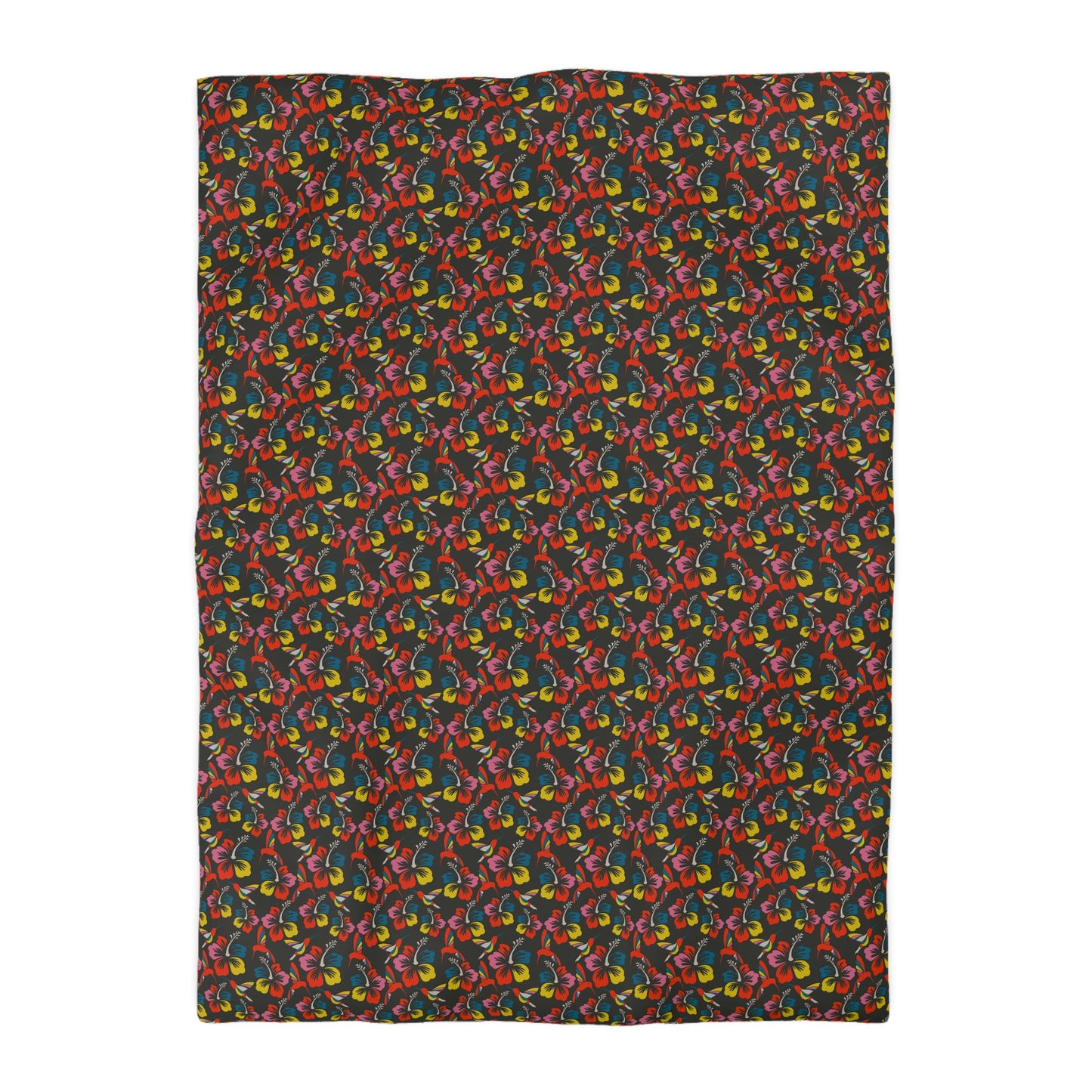 Humming Bloom Microfiber Duvet Cover