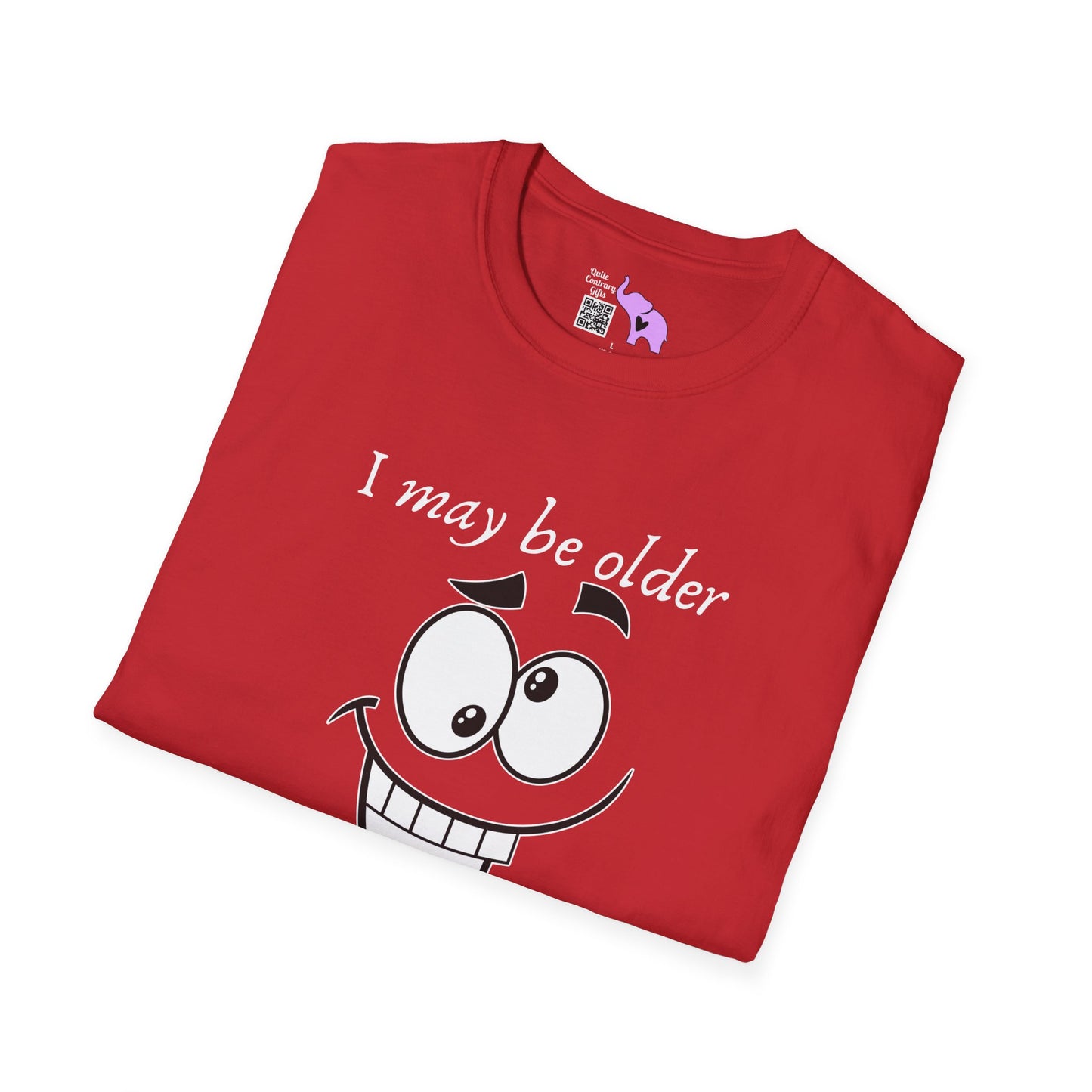 I May Be Old But I Refuse To Grow Up Adult T-shirt
