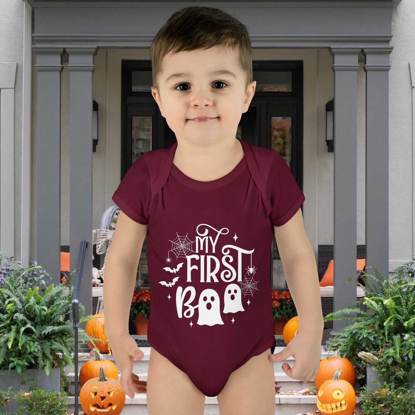 My First Boo Infant Baby Rib Bodysuit