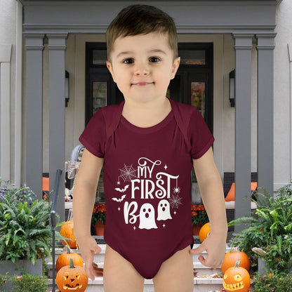 My First Boo Infant Baby Rib Bodysuit