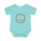 Pink Milestone Wreath Onesie-Six Months