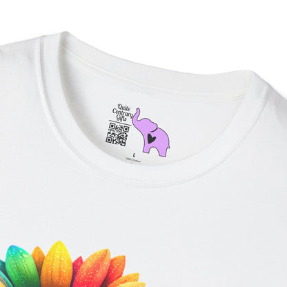 Colorburst Flowers Adult T-shirt