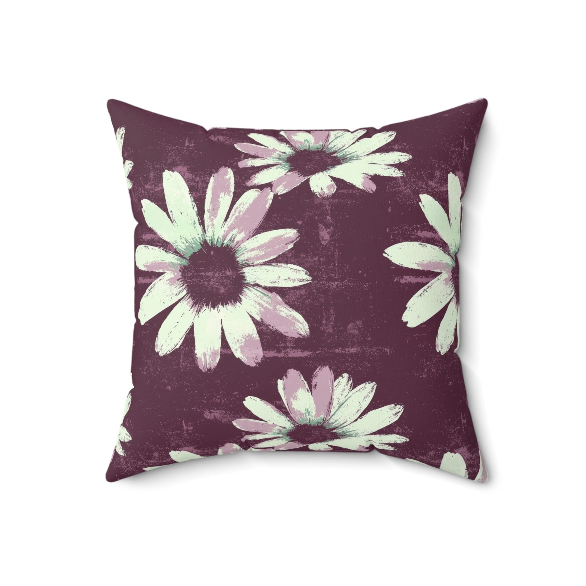 Purple Tide Petals Throw Pillow