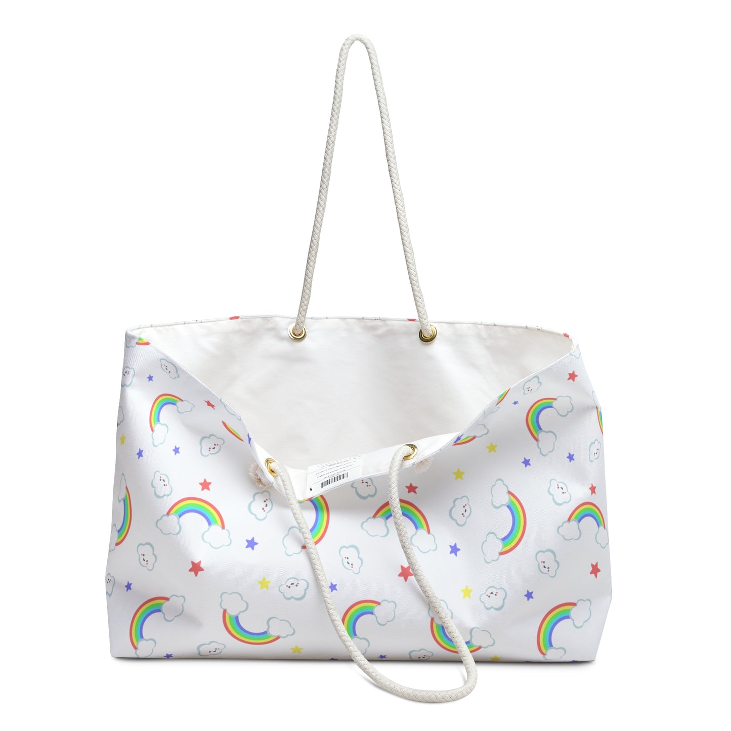 Rainbow Smiles & Stars Weekender Bag
