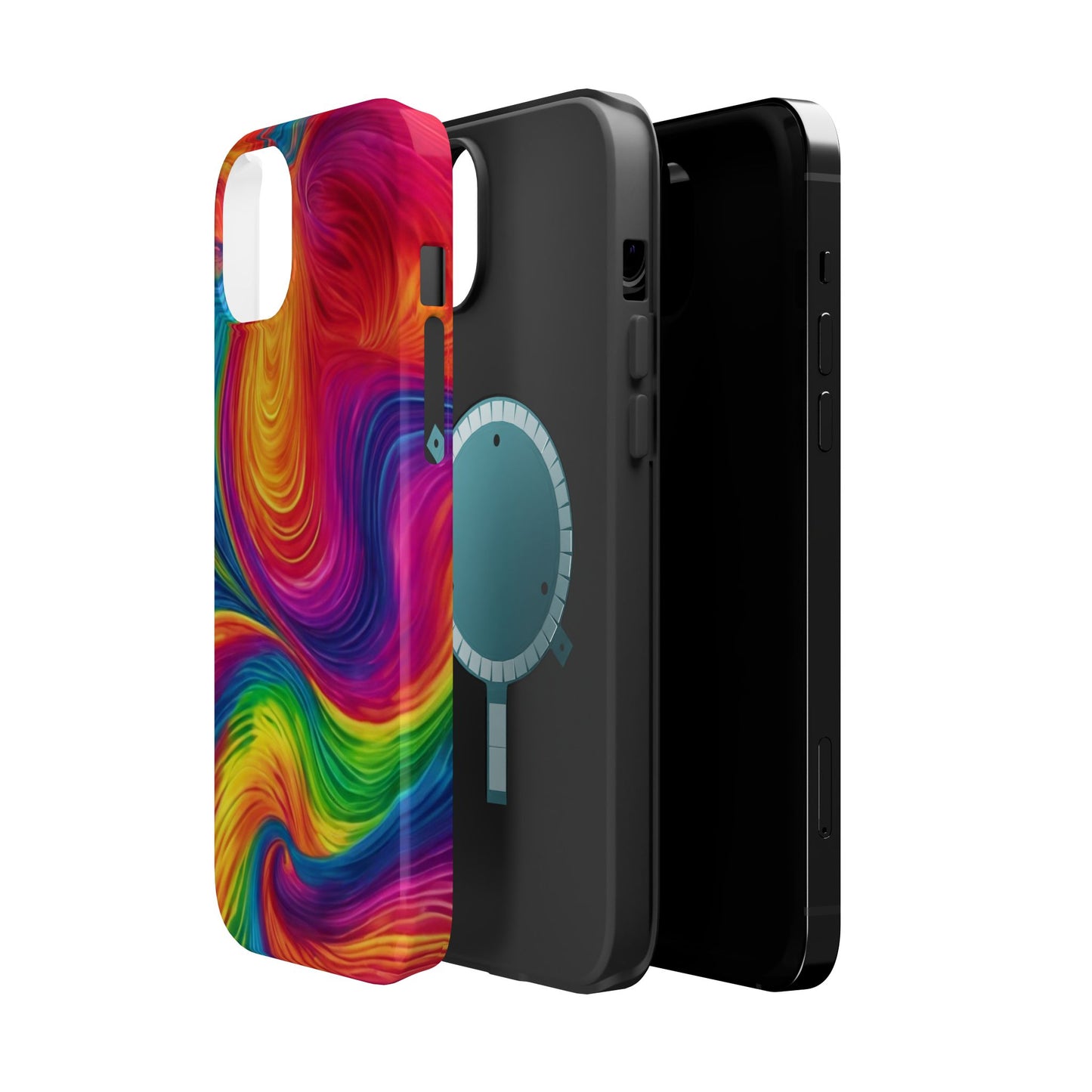 Tie Dye Color Swirl MagSafe® Compatible Tough Case for iPhone
