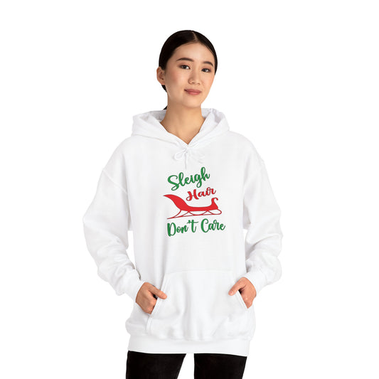 Sleigh Hair Don't Care Adult Heavy Blend™ Hooded Sweatshirt