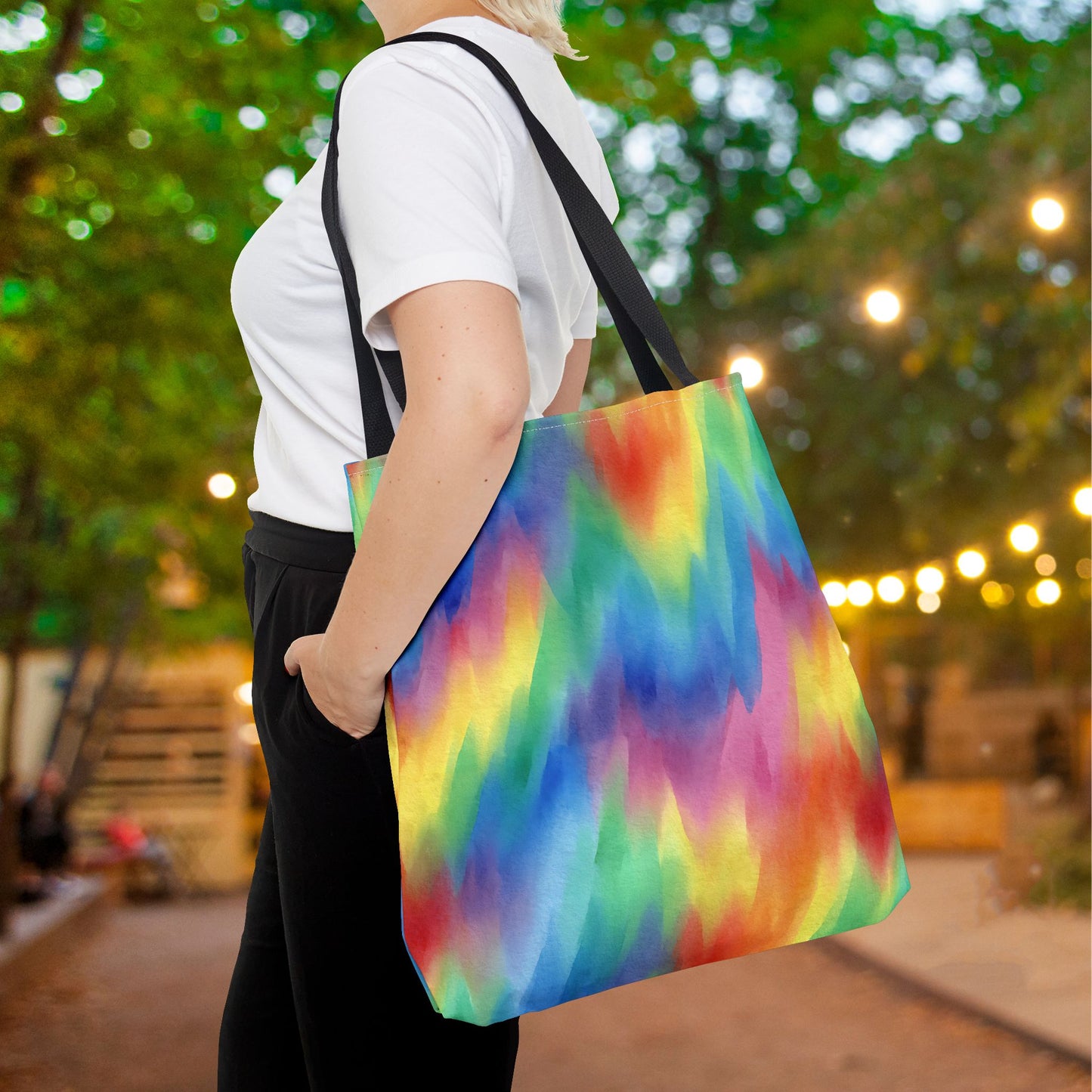 Colorwaves Canvas Tote Bag
