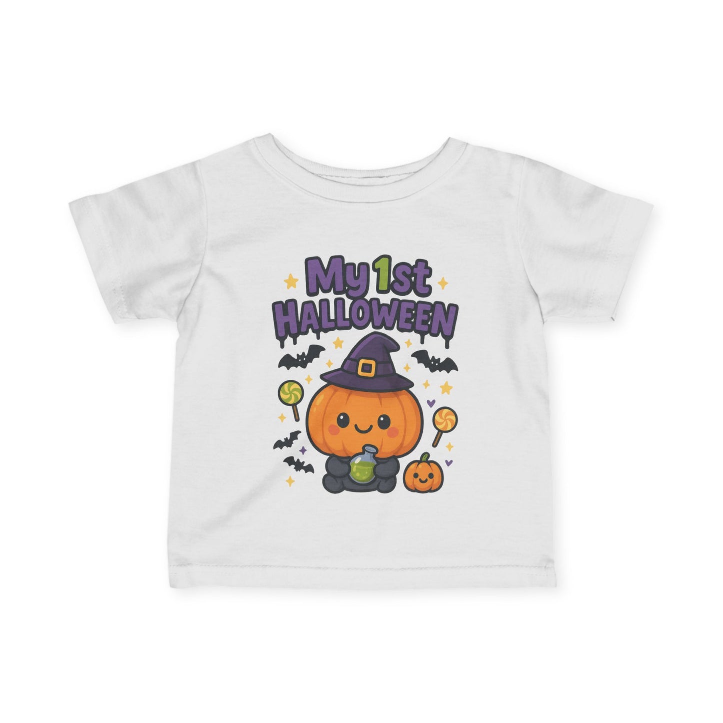 My 1st Halloween (Cute Pumpkin) Infant Soft T-Shirt