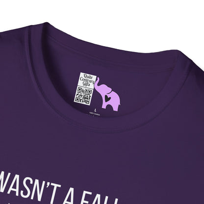 It Wasn't A Fall, Just A Random Gravity Check Adult T-shirt
