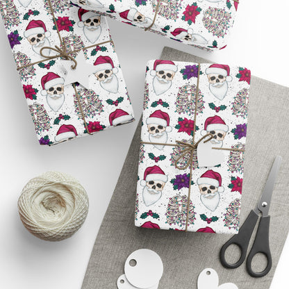 Santa Skull Wrapping Paper