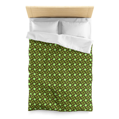 Pistachio Pinwheels Microfiber Duvet Cover