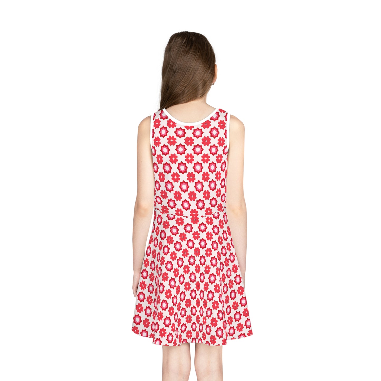 Scarlet Star Garden Girls' Sleeveless Sundress