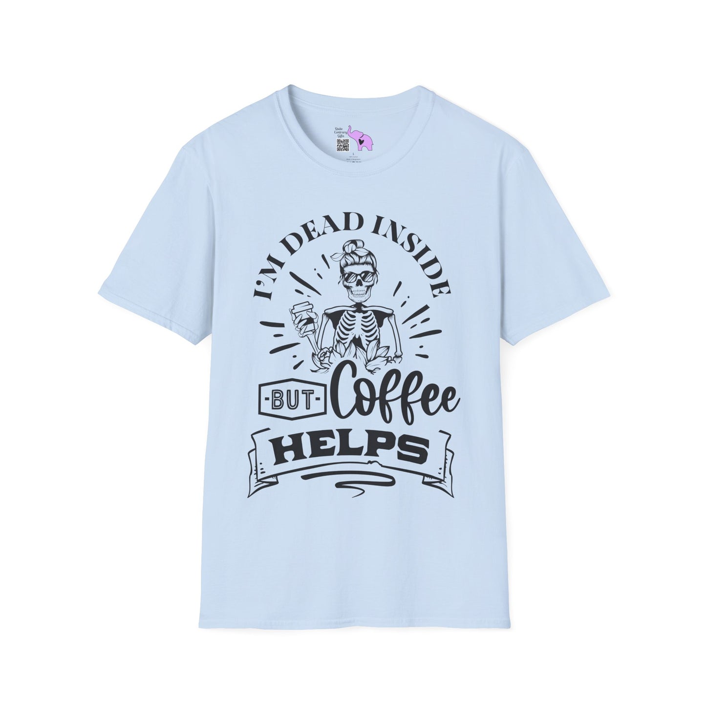 I'm Dead Inside But Coffee Helps Adult T-shirt