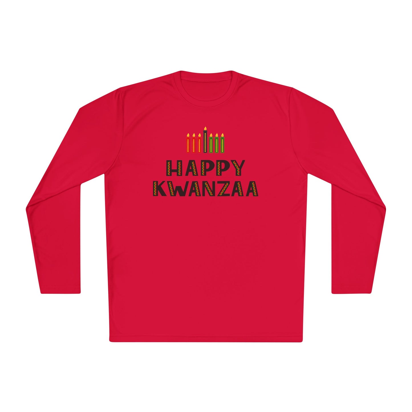 Happy Kwanzaa (Kinara) Adult Long Sleeve Tee