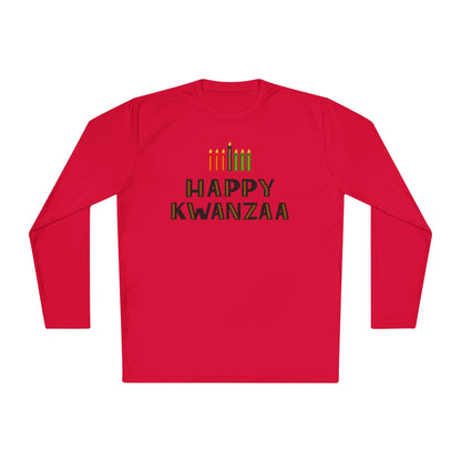 Happy Kwanzaa (Kinara) Adult Long Sleeve Tee