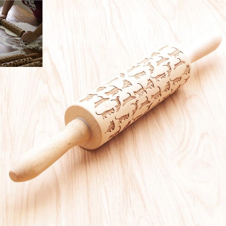 Decorative Embossed Rolling Pins for Baking