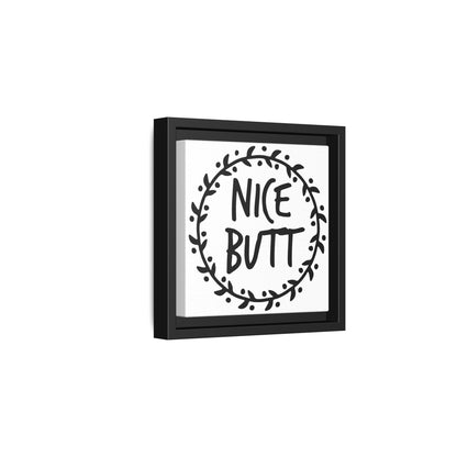 Nice Butt Framed Canvas Bathroom Art