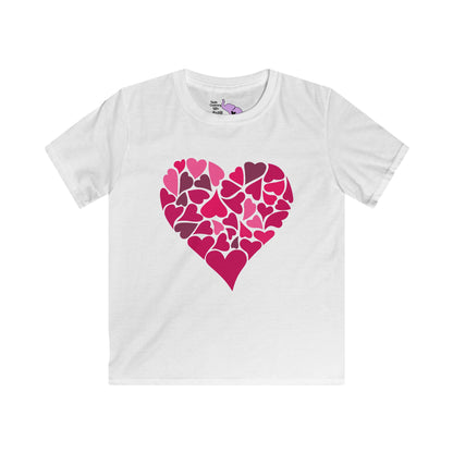 Hearts Within A Heart Youth Softstyle Tee