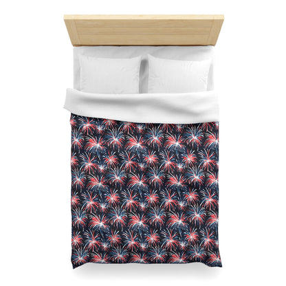 Rocket's Red Glare Microfiber Duvet Cover