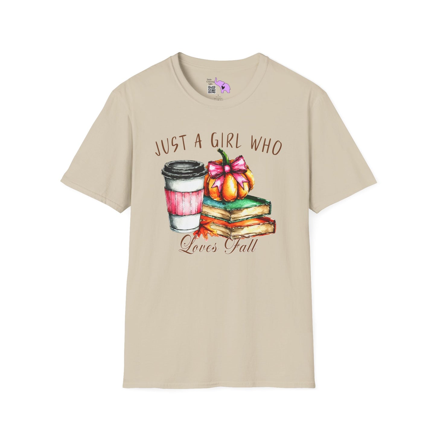 Just A Girl Who Loves Fall Adult T-shirt