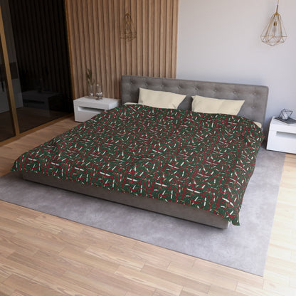 Holiday Brushstrokes Microfiber Duvet Cover