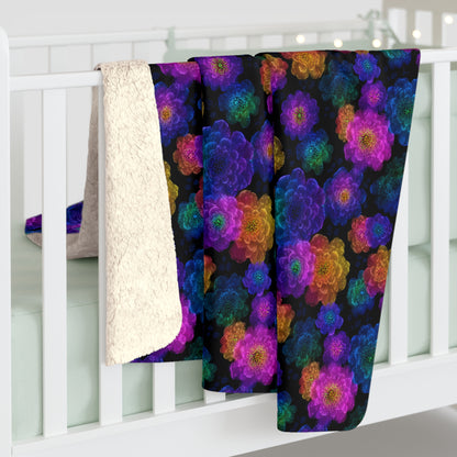 Luminous Carnations Fleece Blanket