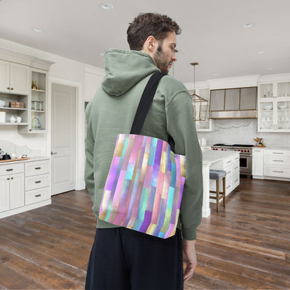 Enchanted Mosaic Canvas Tote Bag