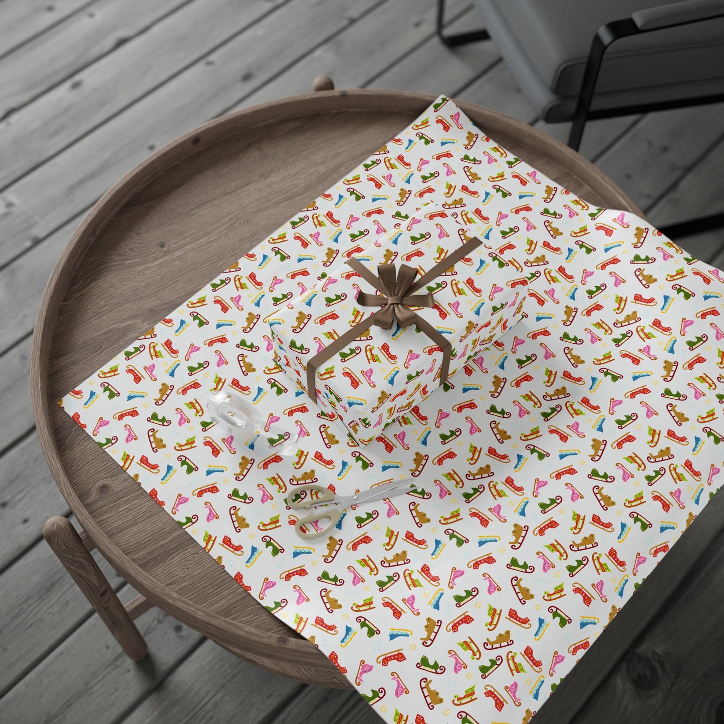 Sleigh Ride Spectacle Wrapping Paper