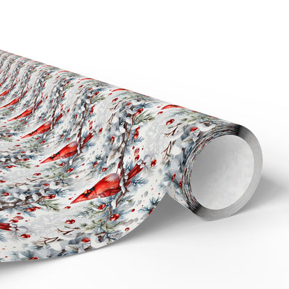 Crimson in the Snow Wrapping Paper