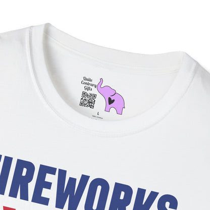 Fireworks Expert If I Run You Run Adult T-shirt