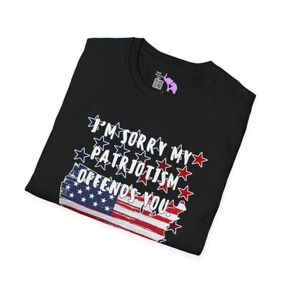 I'm Sorry My Patriotism Offends You. Your Lack of Spine Offends Me Adult T-shirt