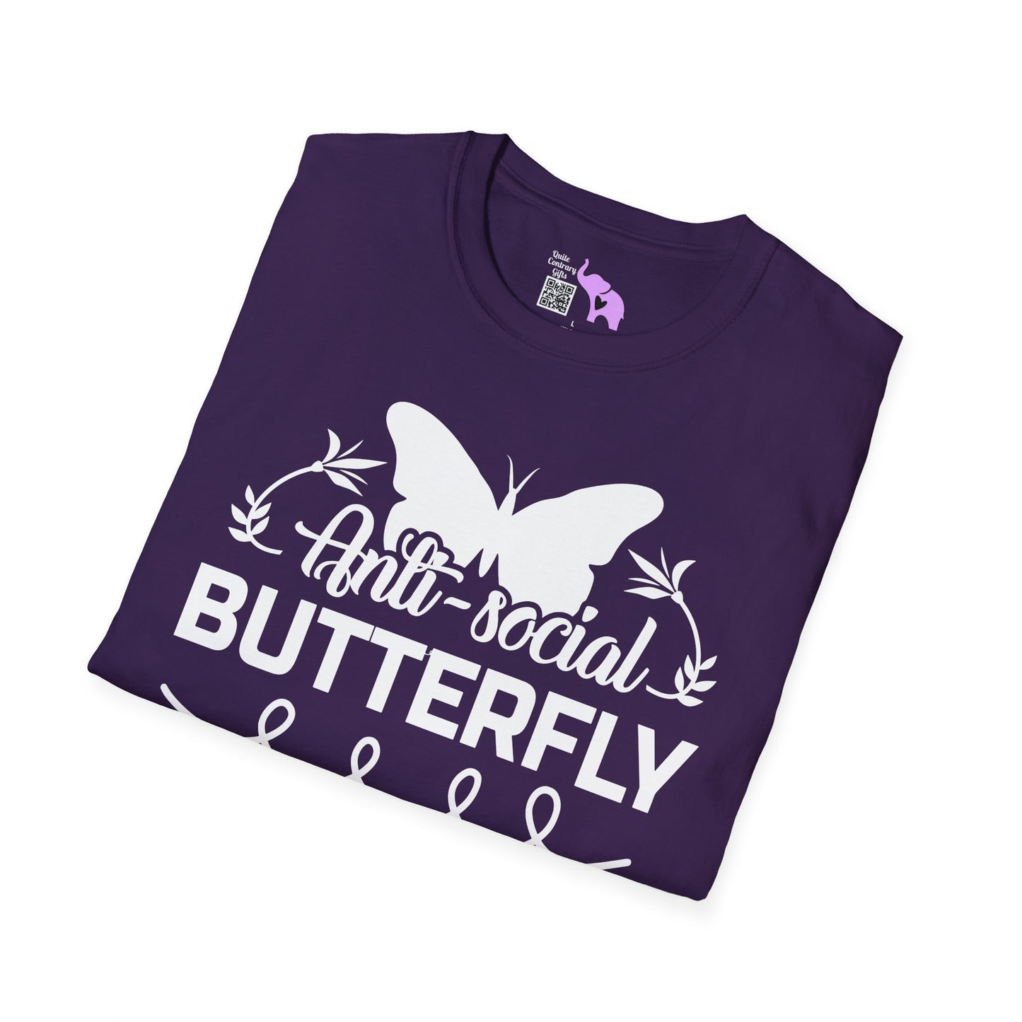 Anti-Social Butterfly Adult T-shirt