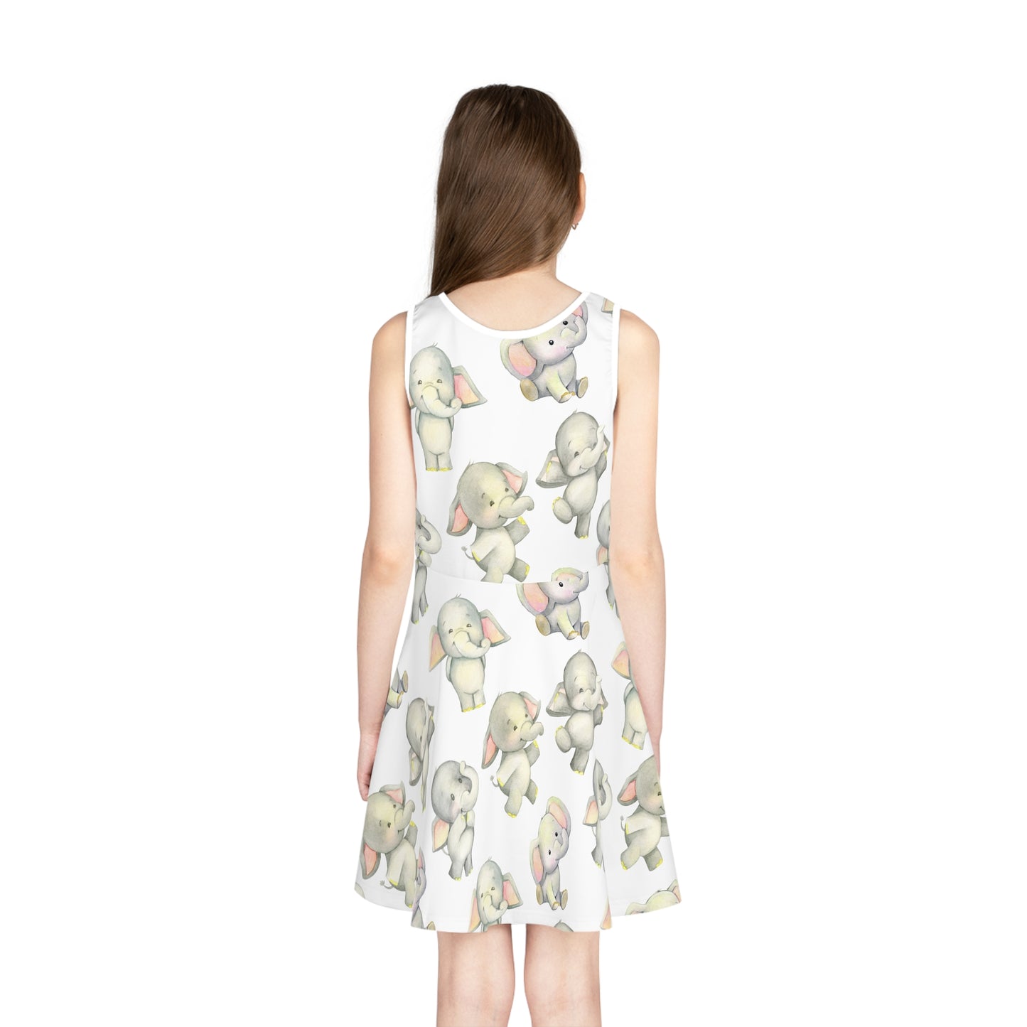 Dancing Elephants Girls' Sleeveless Sundress