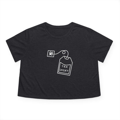 Tea Shirt Women's Flowy Cropped Tee