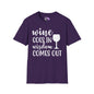 Wine Goes In Wisdom Comes Out Adult T-shirt