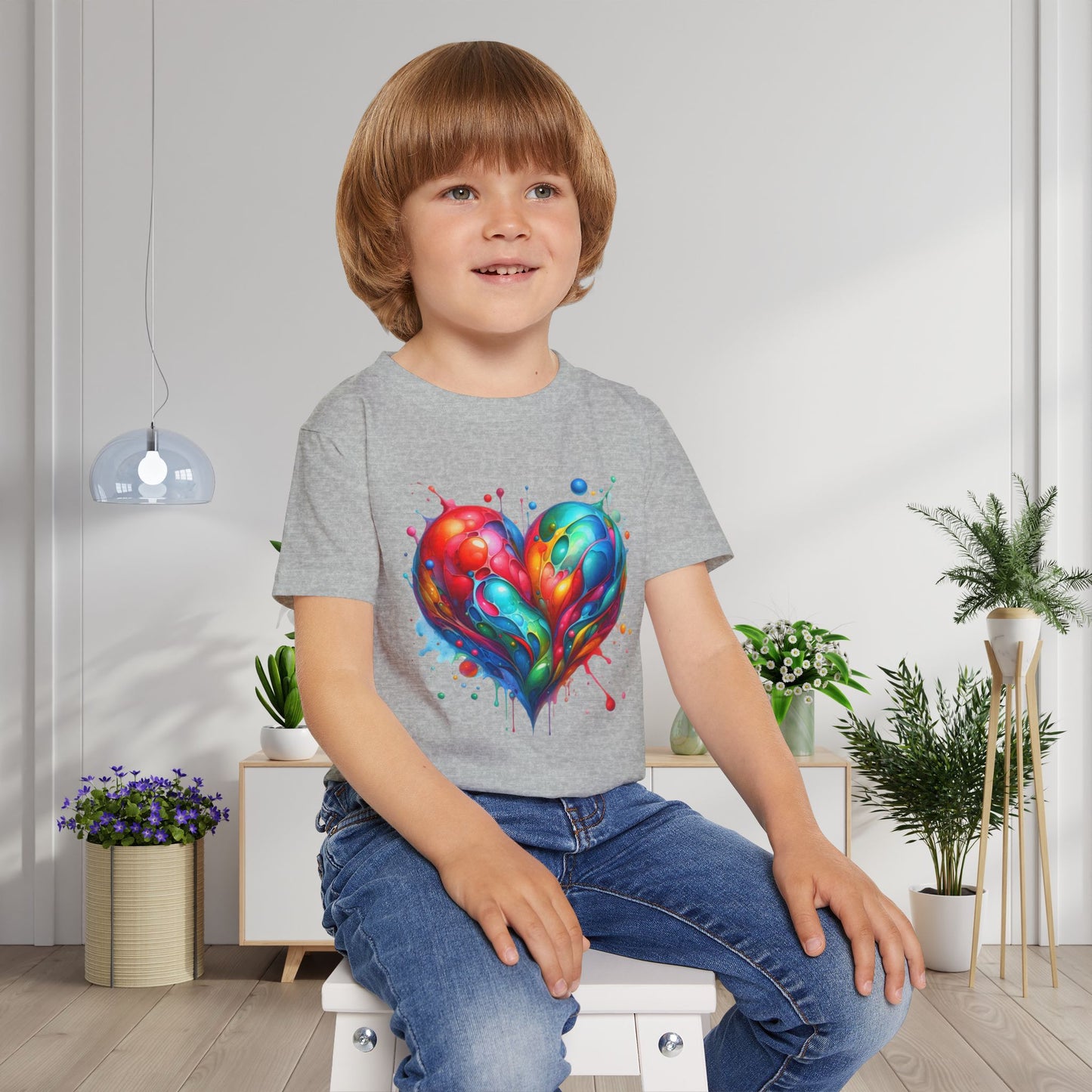 Love in Full Color Heavy Cotton™ Toddler T-shirt