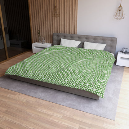 Emerald Star Garden Microfiber Duvet Cover
