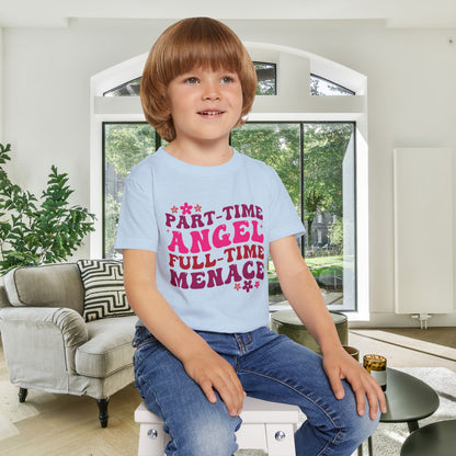 Part Time Angel Full Time Menace  Heavy Cotton™ Toddler T-shirt