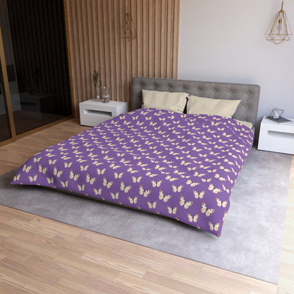 Lavender Flutter Microfiber Duvet Cover