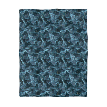 Midnight Sheer & Lace Microfiber Duvet Cover