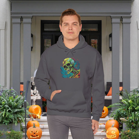 Surreal Skullscape Heavy Blend™ Hooded Sweatshirt
