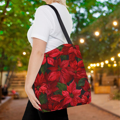 Crimson Noel Canvas Tote Bag