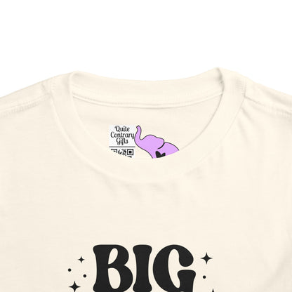 Big Sister Finally (Stars) Toddler Tee