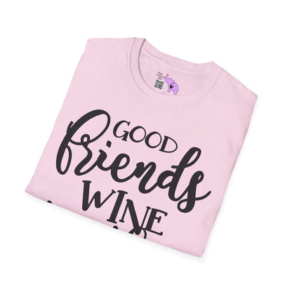 Friends Wine Together Adult T-shirt