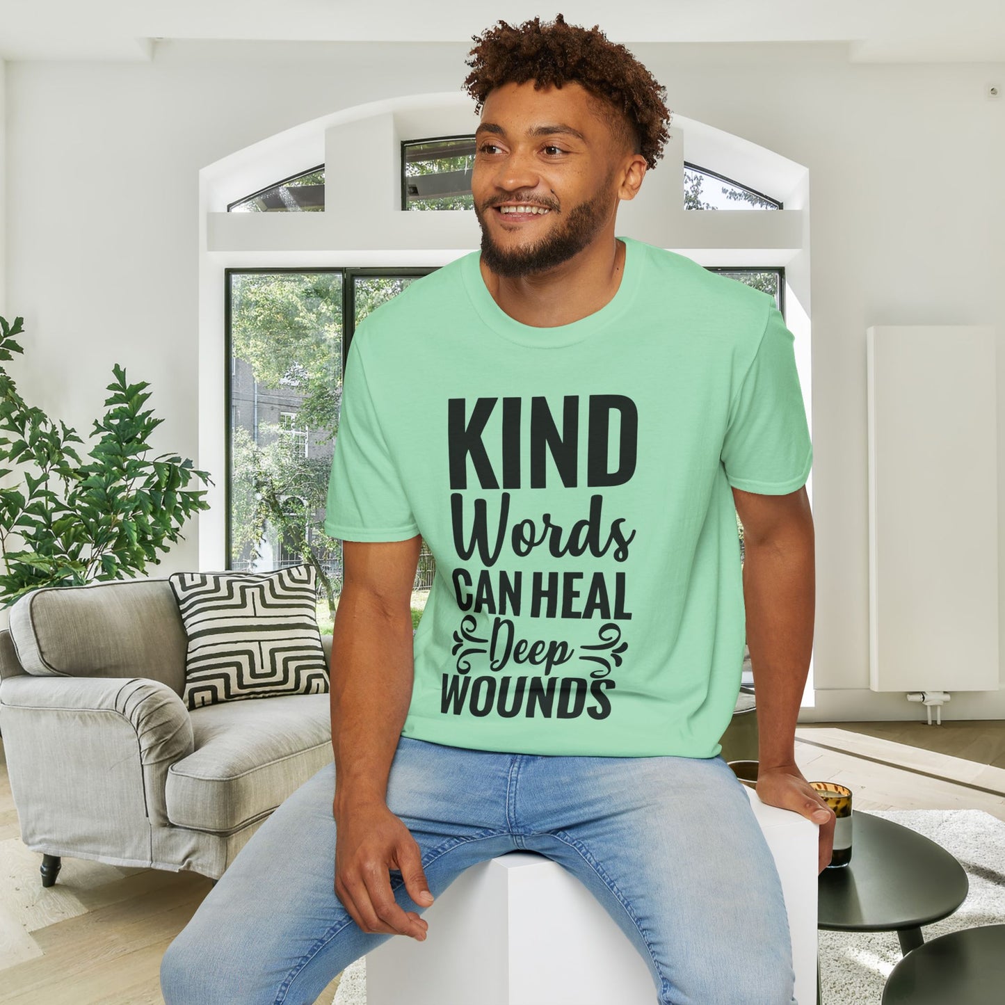 Kind Words Can Heal Deep Wounds Adult T-shirt