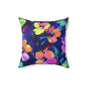 Watercolor Flowers Throw Pillow