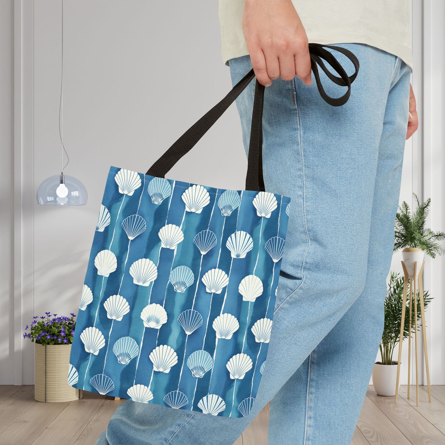 Oceanline Shells Canvas Tote Bag