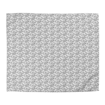 Grunge Scribbles Microfiber Duvet Cover