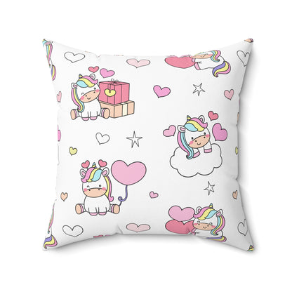 Unicorns of Love Throw Pillow
